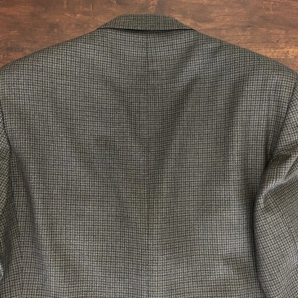 NWT Vintage Hardwick 3 Button Blazer Men’s Gray Brown Wool Blend‎ 44 Long Madmen - Picture 10 of 12